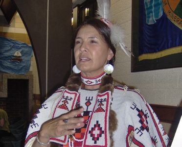 photo of a Native American woman at MOP founding convention